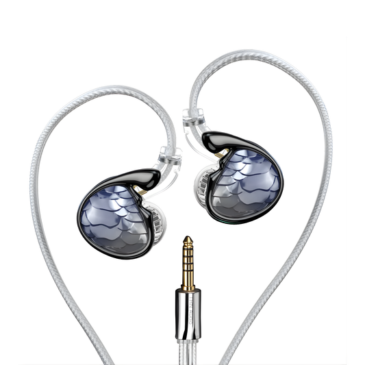 HiFi In-Ear Monitors Hybrid Driver Earphones 4.4mm Black