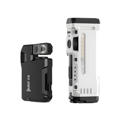 Rechargeable White EDC Flashlight Bundle with Magnetic Tail
