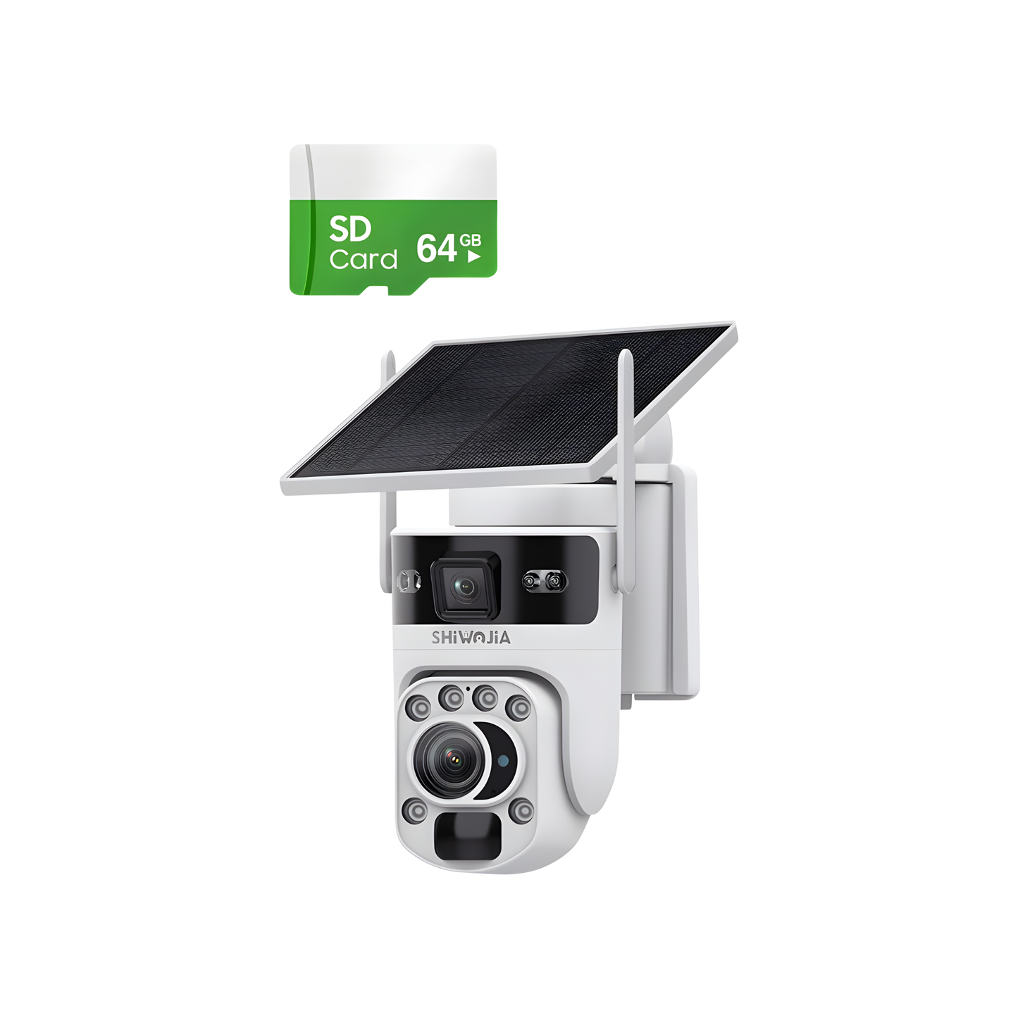 Outdoor 12MP WiFi Camera 50X Zoom Night Vision 64GB