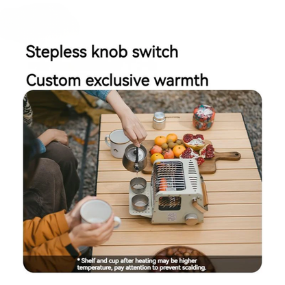 Compact Outdoor Camping Stove with Heating Function