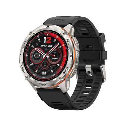 Silver GPS Smart Watch for Outdoor Adventures