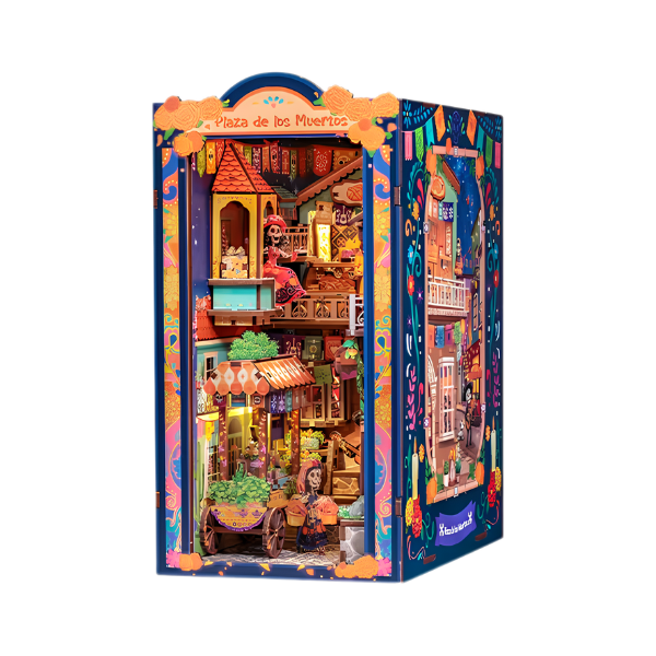 3D Wooden DIY Miniature Dollhouse Book Nook Puzzle