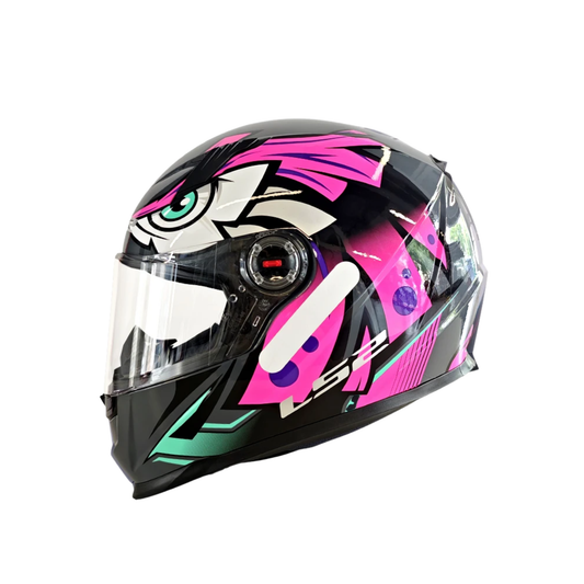 Pink Tribe Full Face Motorcycle Helmet ECE L