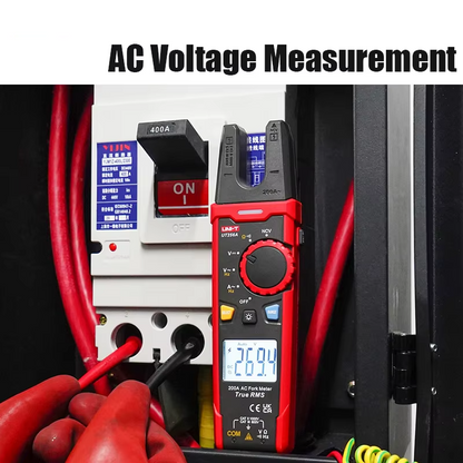 Fork Clamp Meter True RMS AC Ammeter Frequency Tester