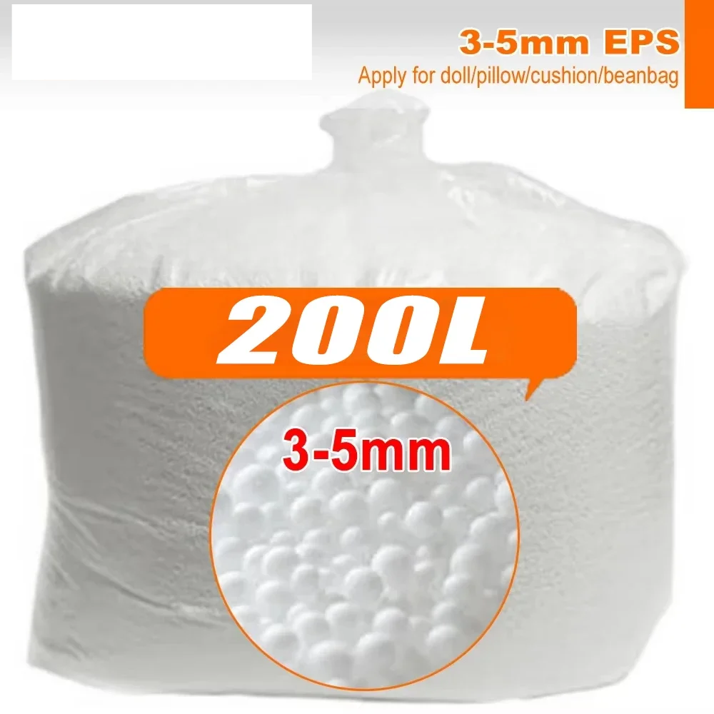 EPS Beanbag Filler 200L for 2.6ft Poufs & Pillows