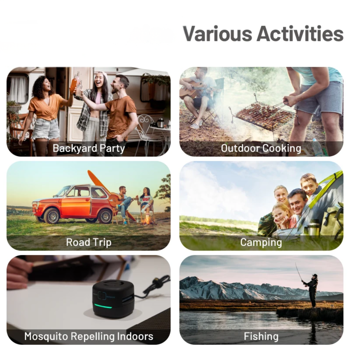 Portable Rechargeable Mosquito Repeller for Camping and Outdoor Use