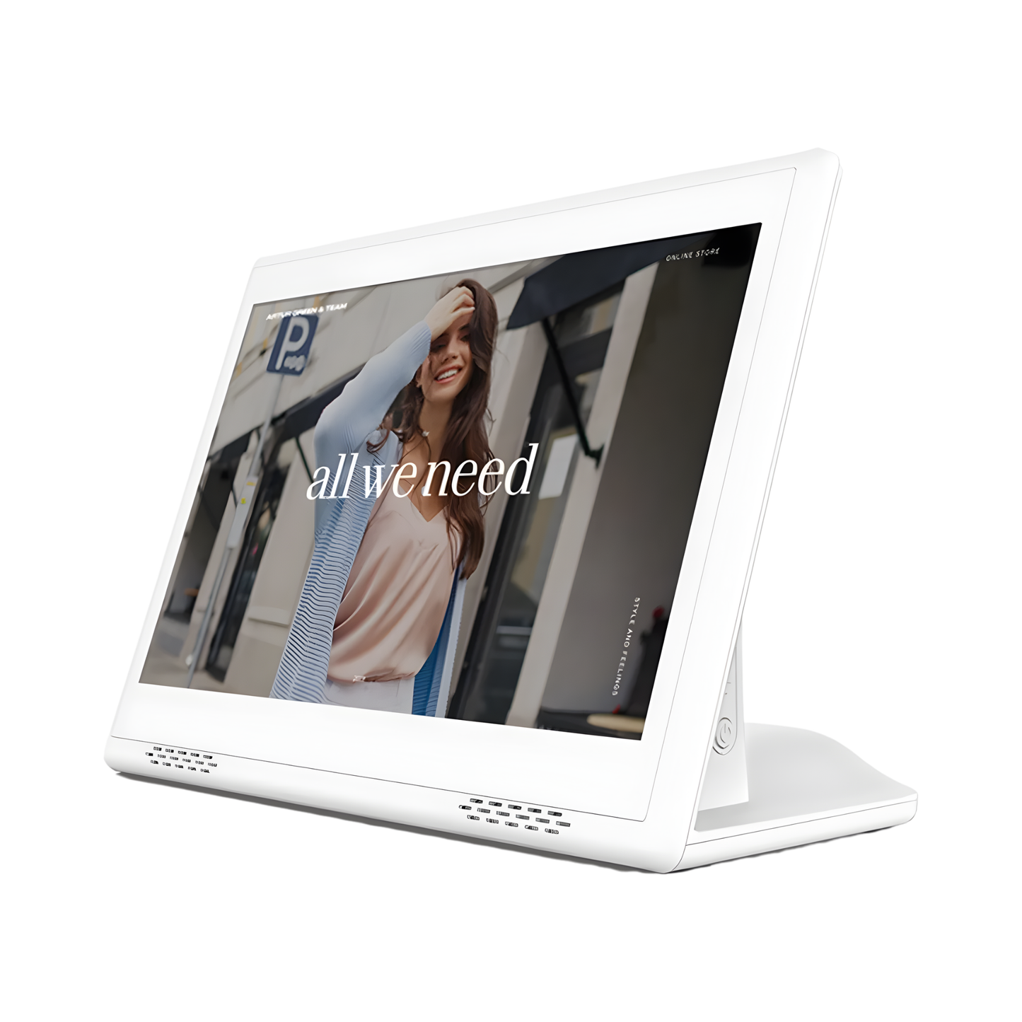 10.1 Inch Desktop POS Kiosk 4G 32GB White
