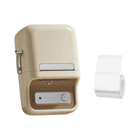 Mini Bluetooth Thermal Label Printer 300DPI White