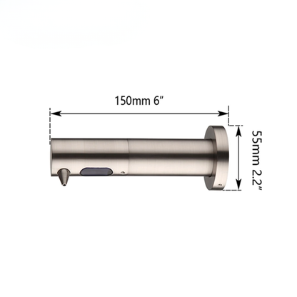 Smart Sensor Soap Dispenser 500ml Wall Mounted Nickel Brushed