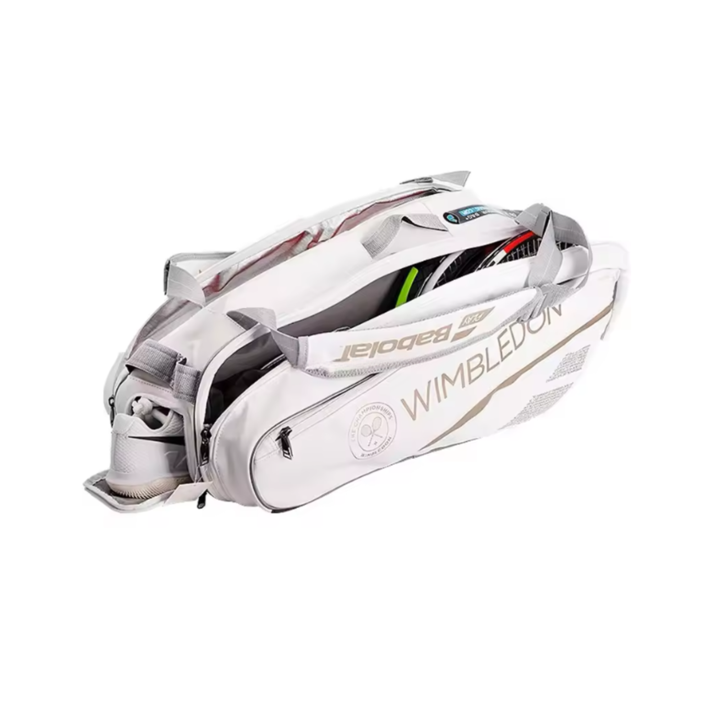 Compact 6-Racquet Tennis Bag with Dual Carry Handles and Straps