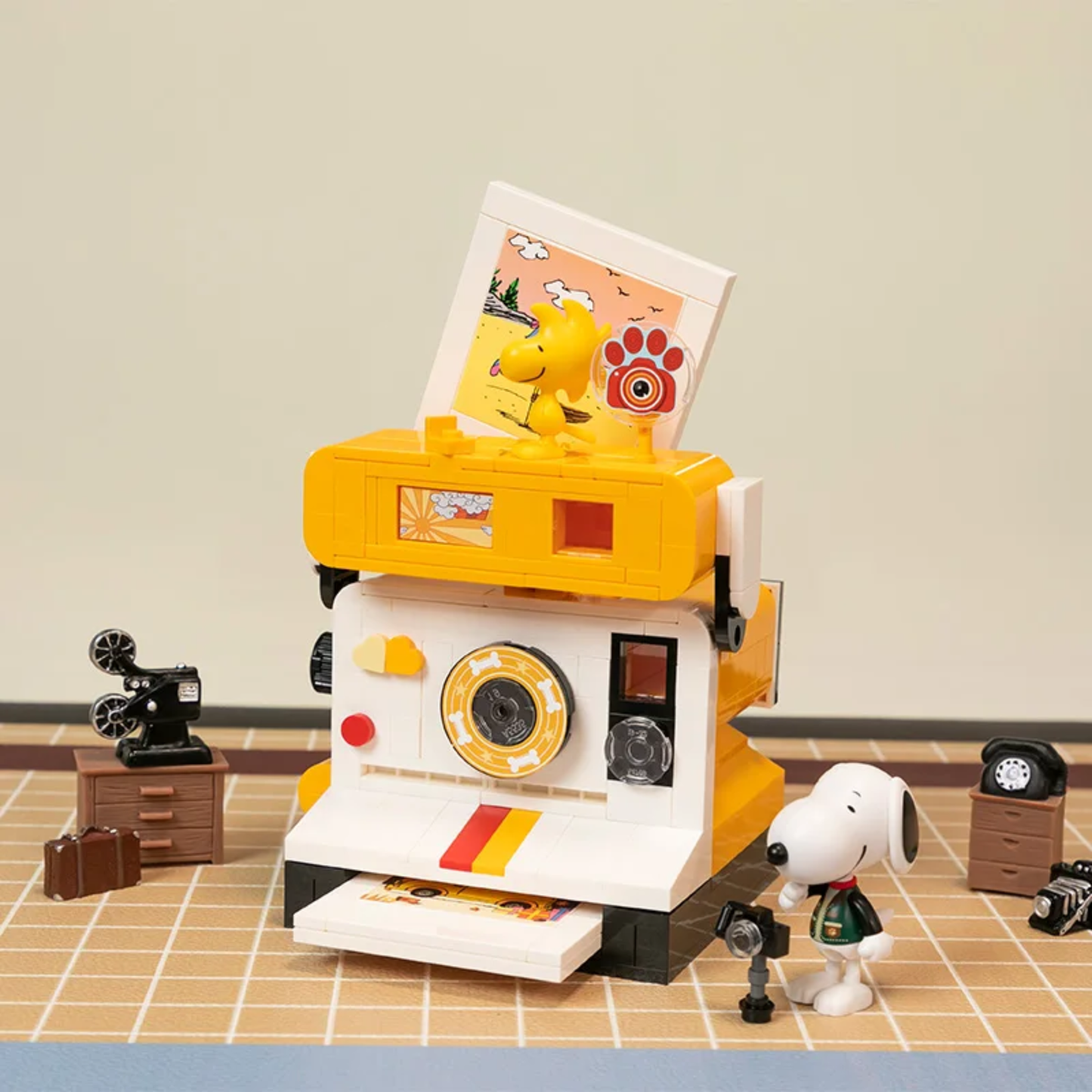 Snoopy Collectible 4 Piece Model Blocks with Box