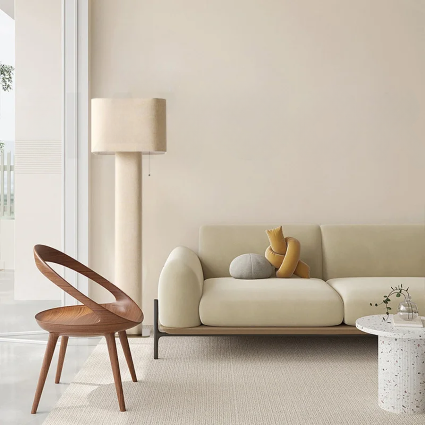120cm Stylish Vertical Lamp with Warm Ambient Light