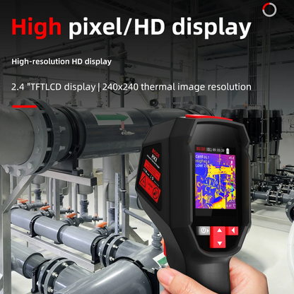 Smart Handheld Thermal Imager with Rechargeable Battery and Clear Display