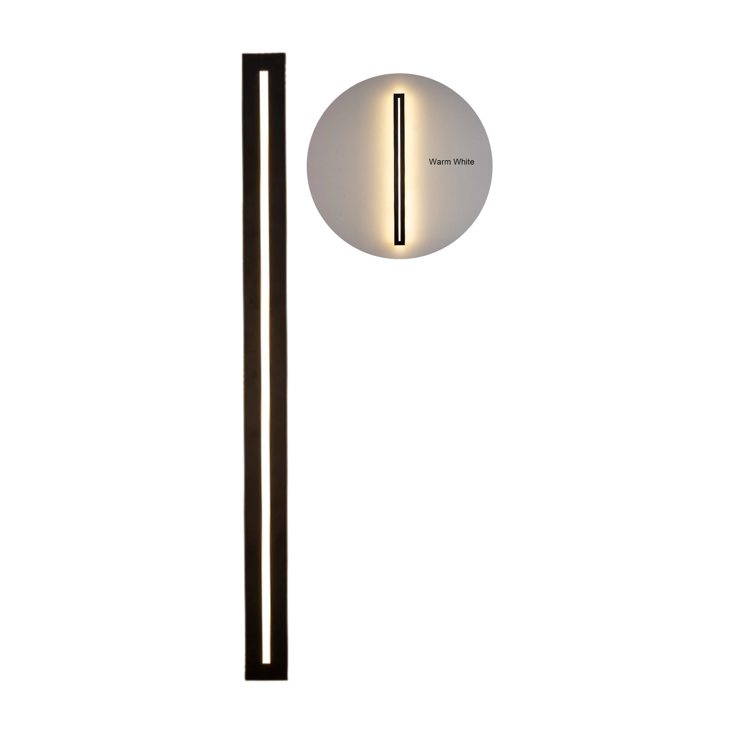 Warm White 120 cm LED Outdoor Wall Sconce IP65 Waterproof Light