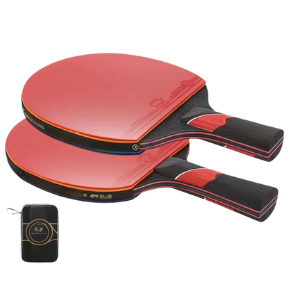 16-Piece Professional Ping Pong Set with Rubber