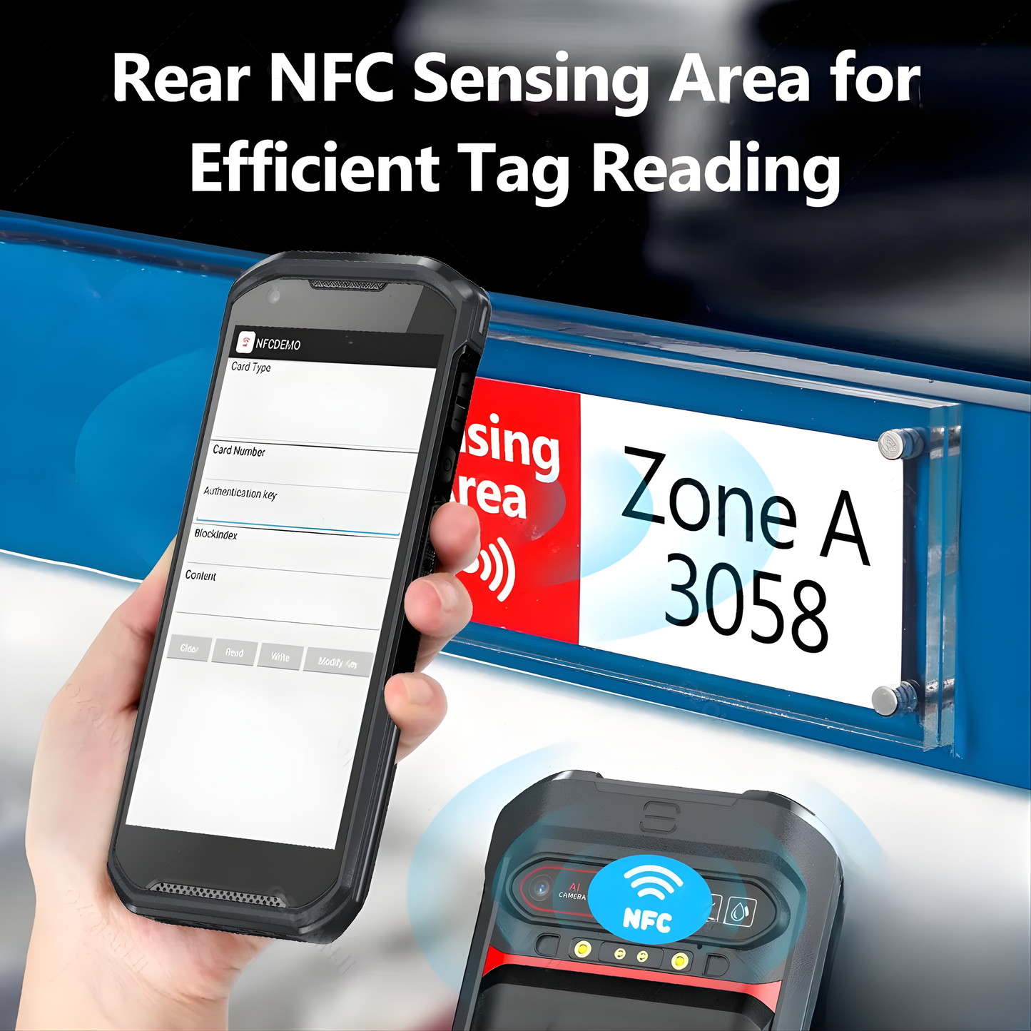 Portable Rugged Android Barcode Scanner PDA with Charging Cradle
