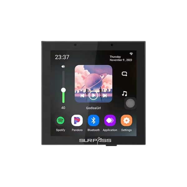 4-Inch Smart Wall Amplifier with WiFi Android 11 & Alexa