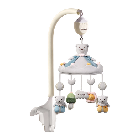 Magic Bear Baby Mobile with Music and Rotating Toys