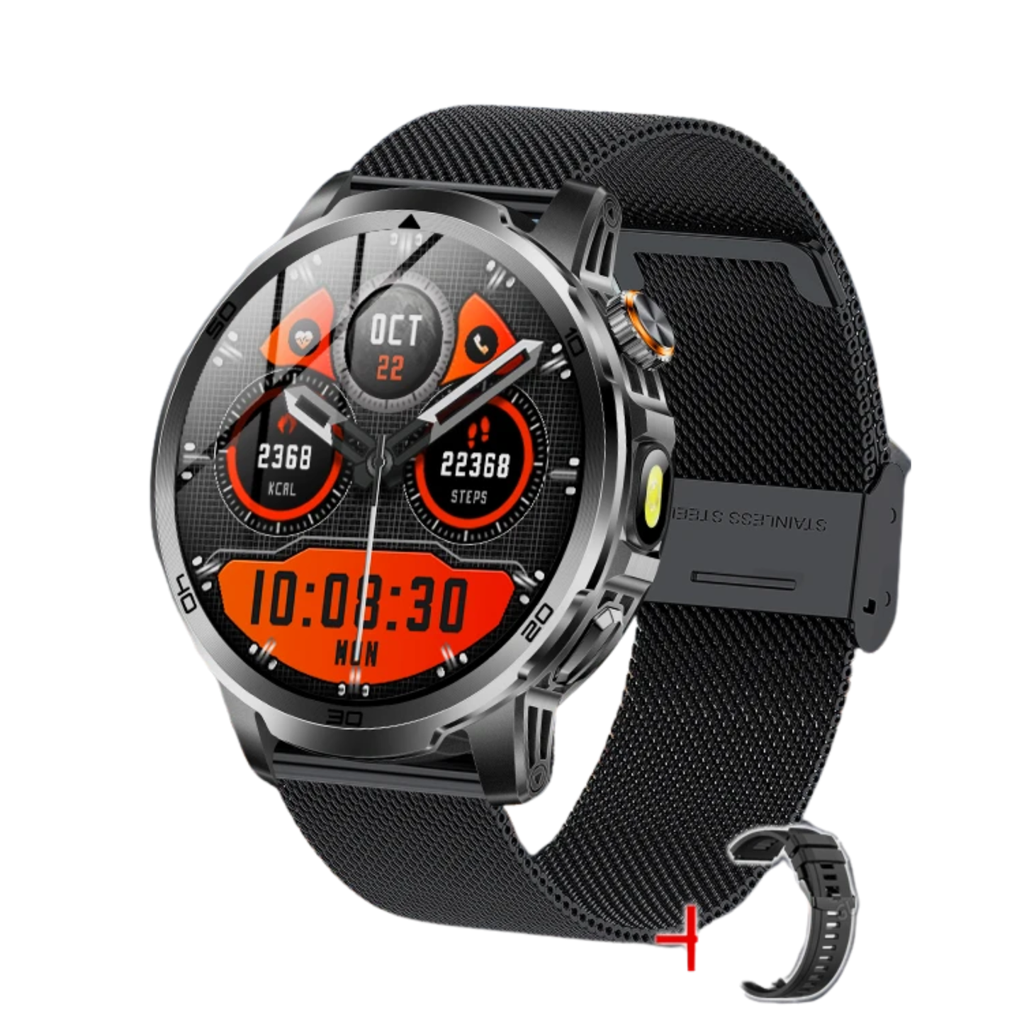 Waterproof GPS Smartwatch Mesh Band 4GB