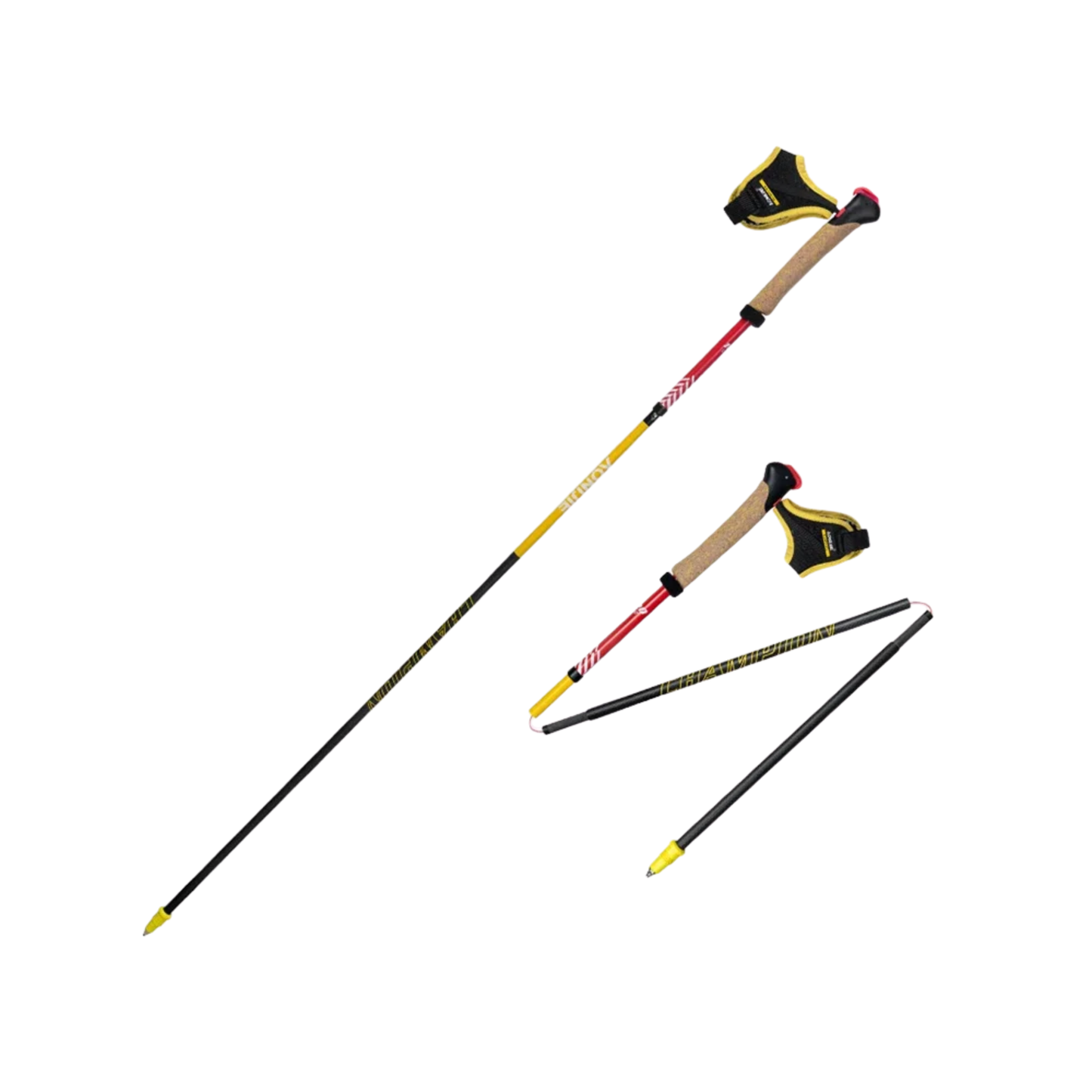 2pcs 105cm Carbon Fiber Trekking Poles