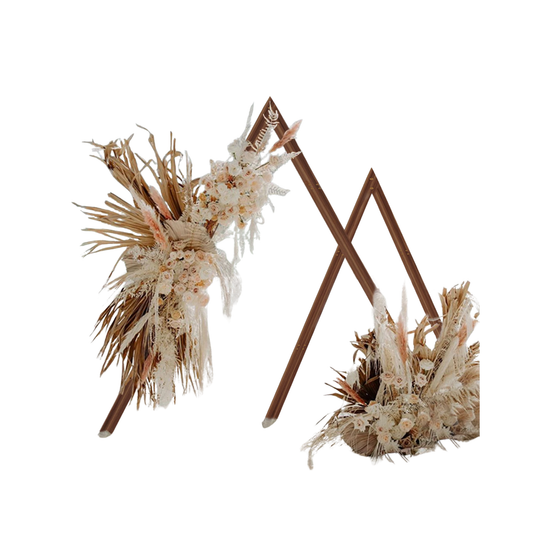 Wooden Wedding Arch Frame Balloon Backdrop Stand 2 Pack