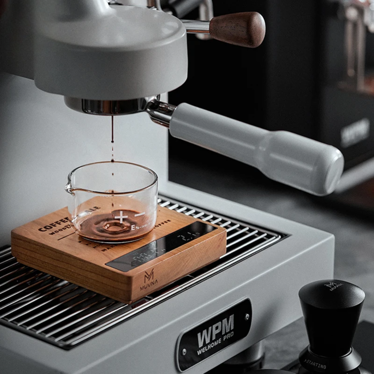 Mini Walnut Coffee Scale 0.1g Precision Timer 2kg