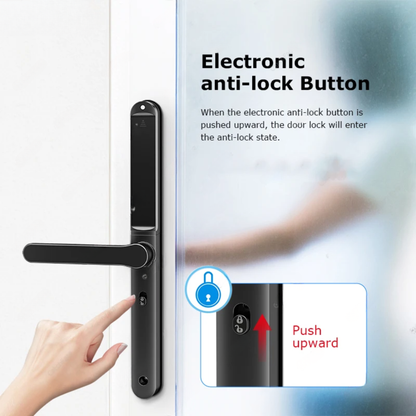 Heavy Duty Electronic Door Lock Fingerprint Silver