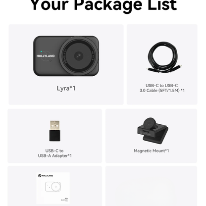 4K Streaming Webcam AI Tracking Noise Cancelling Camera