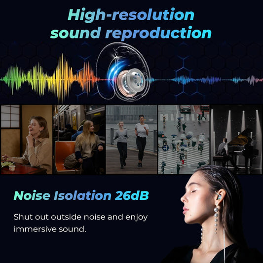 High Resolution Hybrid In-Ear Earphones Rainbow Finish