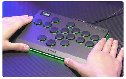 Compact Hitbox Style Arcade Controller in Dark Grey Finish