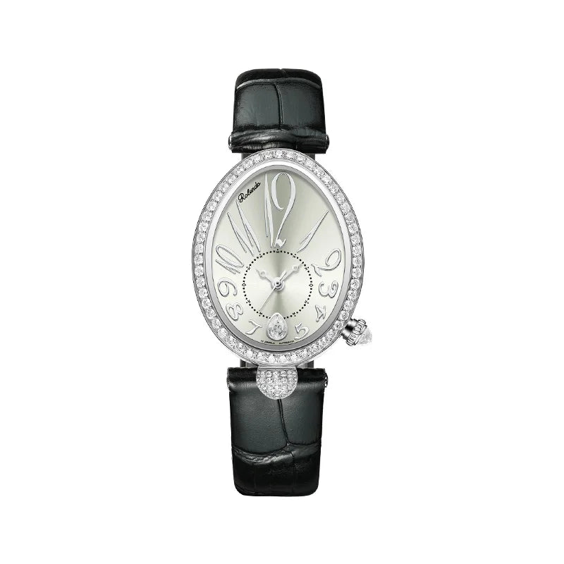 Oval Dial Sapphire Crystal Watch for Women