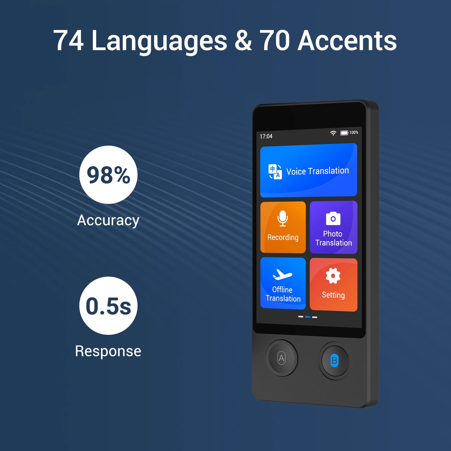Smart Language Translator 144 Languages Real Time Voice