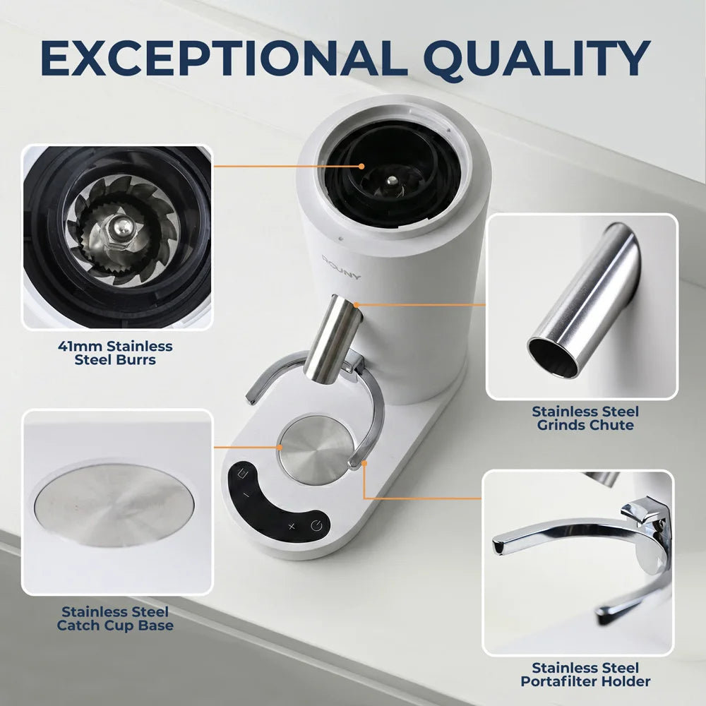 USB-C Rechargeable Coffee Grinder 60 Settings Stainless Steel Burr