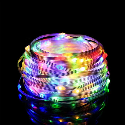 WS2811 RGB Pebble Seed Pixel String Lights Green Wire