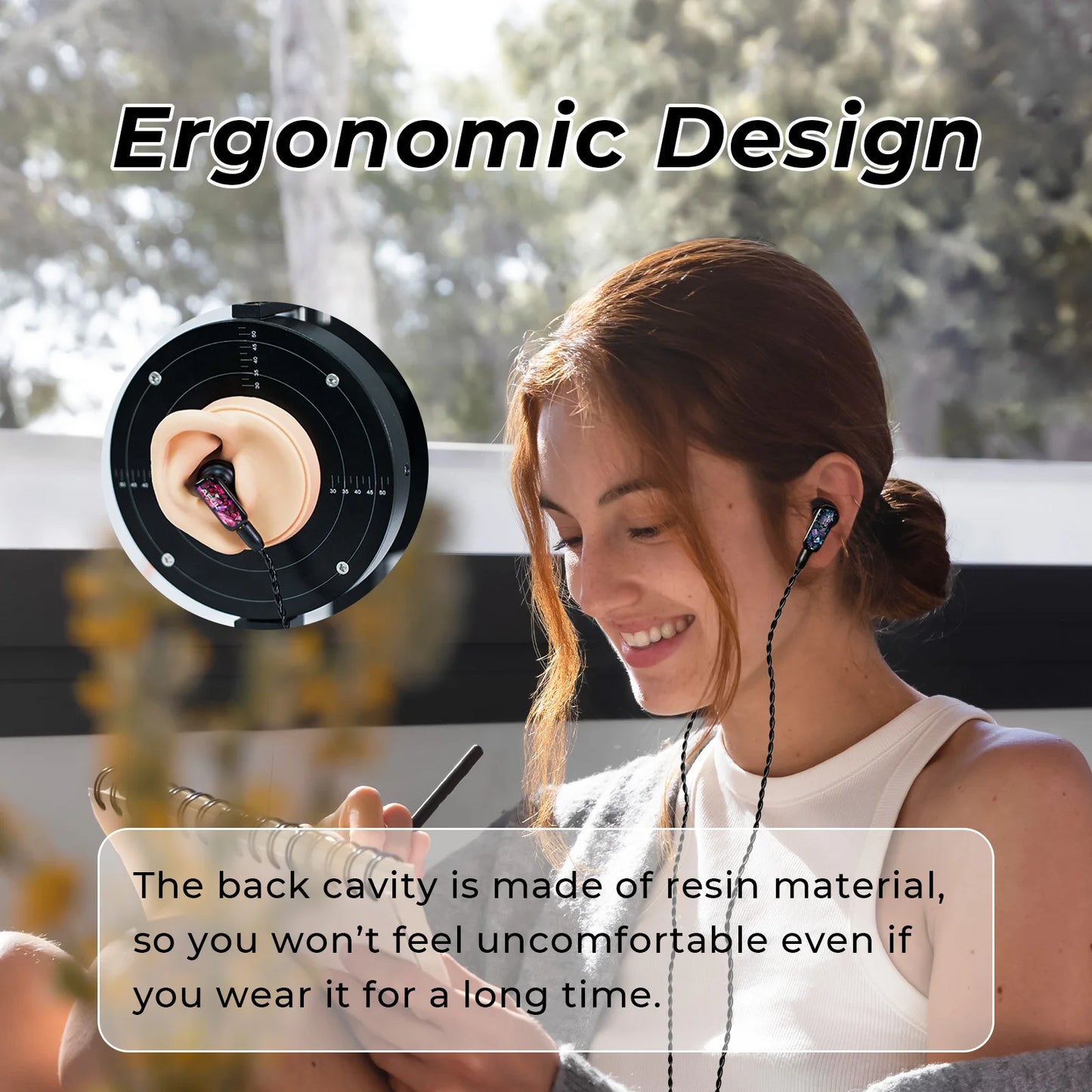 HiFi 3.5mm Open-Back Earbuds with Dynamic Driver