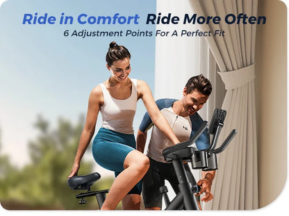 Indoor Exercise Bike with Tablet Mount & Low Noise