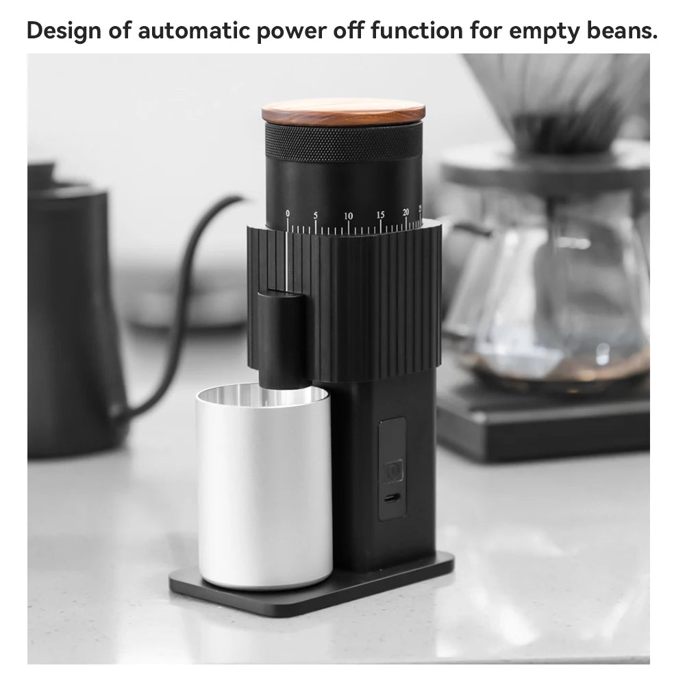 Rechargeable Portable Coffee Grinder with Adjustable Settings