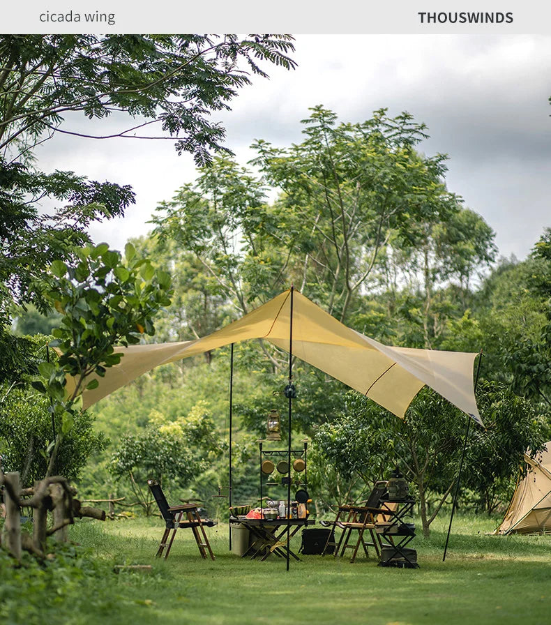 Portable Grey 3x3m Outdoor Awning with UV Protection