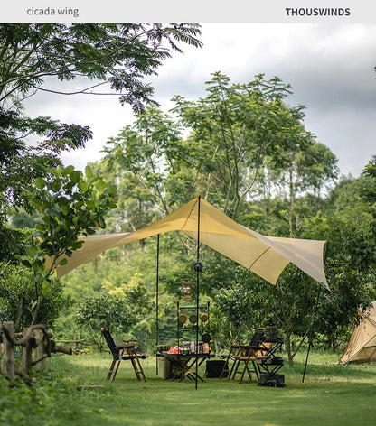 Portable Grey 3x3m Outdoor Awning with UV Protection