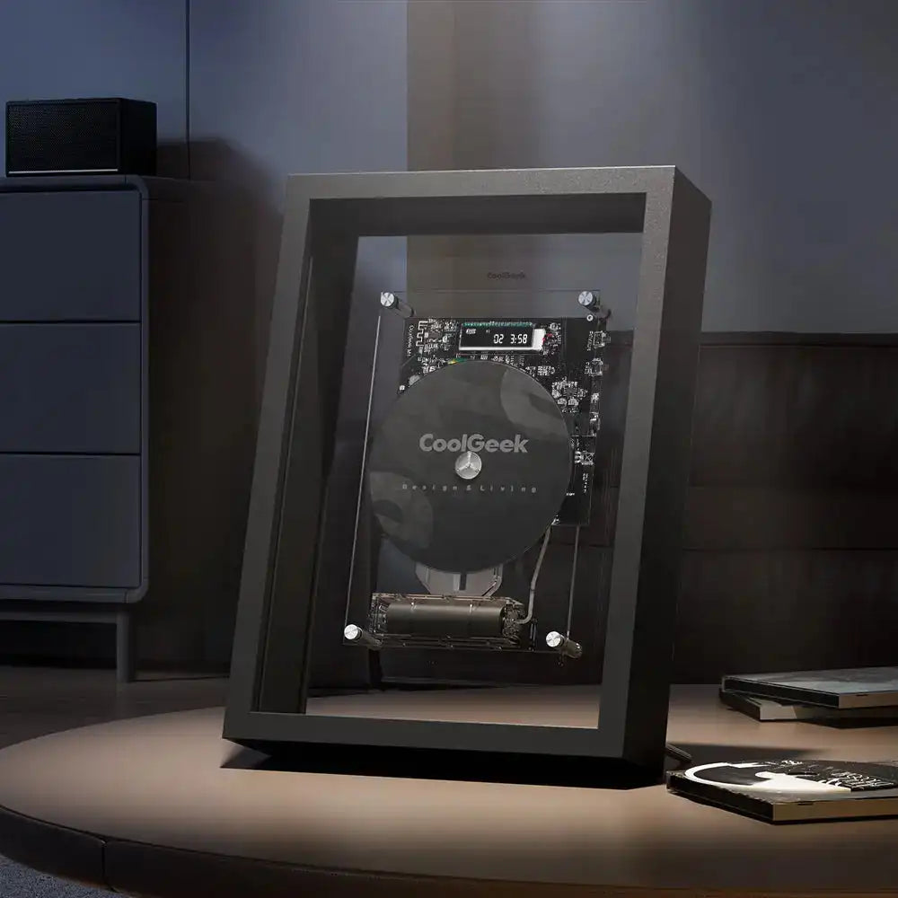 Vertical CD Player with Bluetooth 5.0 and Transparent Design