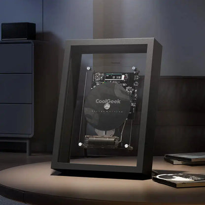 Vertical CD Player with Bluetooth 5.0 and Transparent Design