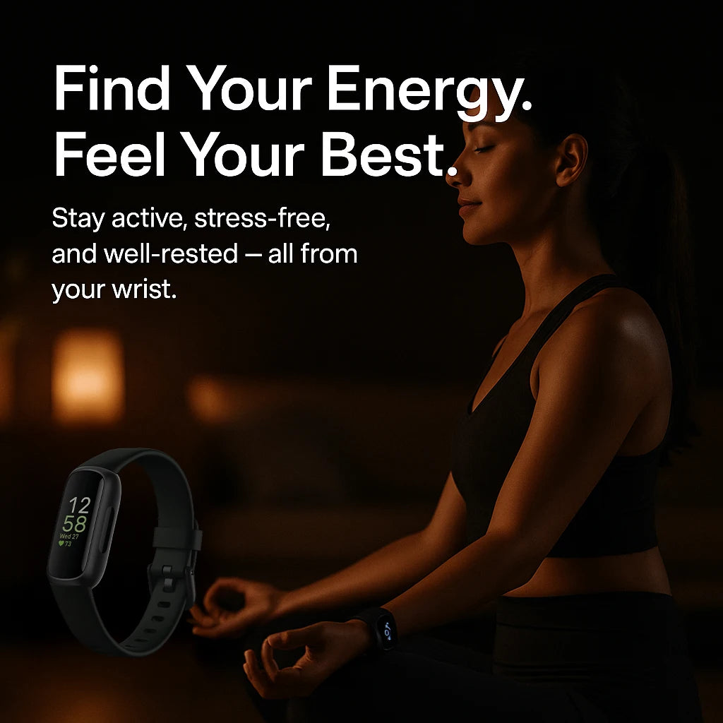 Smart Fitness Tracker with Colour Touch Screen and Heart Rate