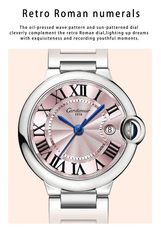 Blue Automatic Watch with Sapphire Glass Dial