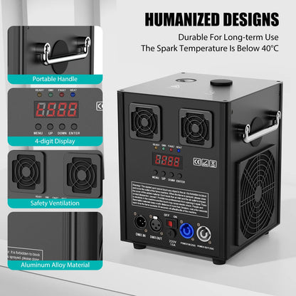 700W Cold Spark Machine DMX Wireless DJ Party