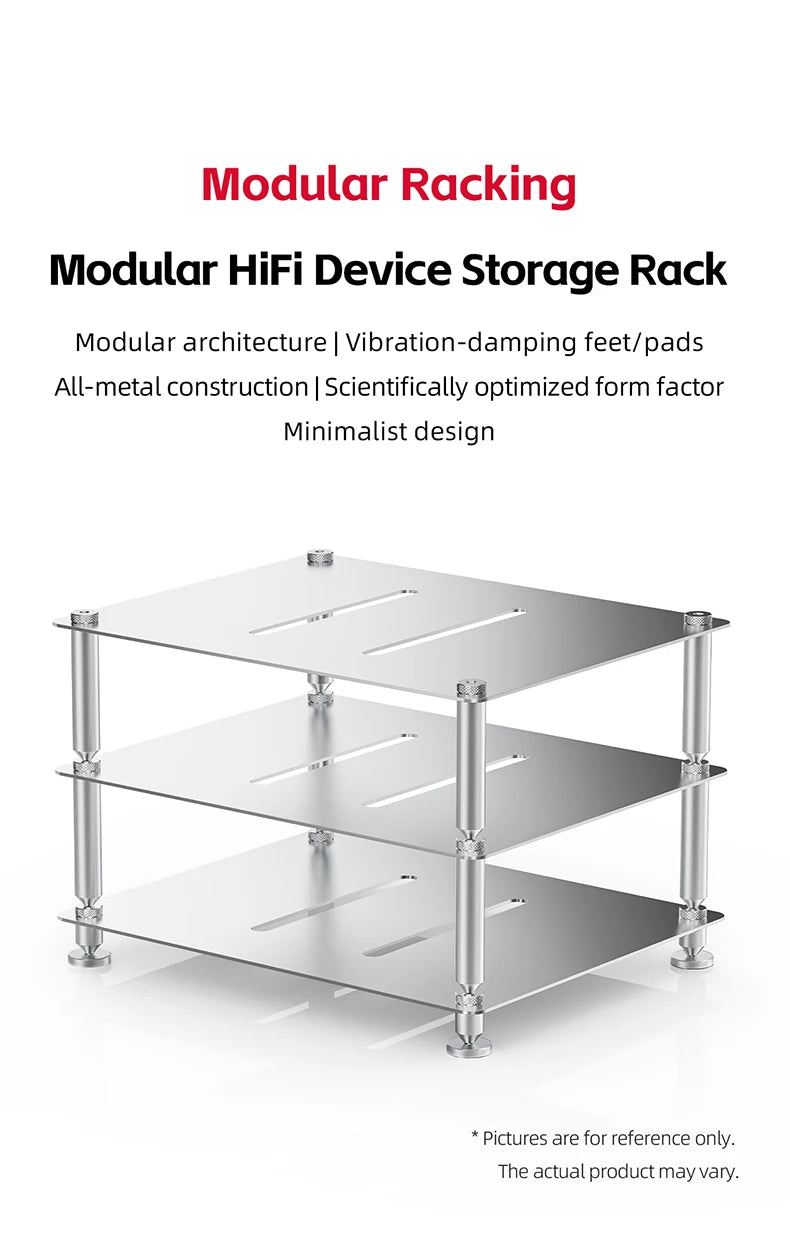 Modular Desktop HiFi Equipment Rack CD Decoder Amplifier Stand