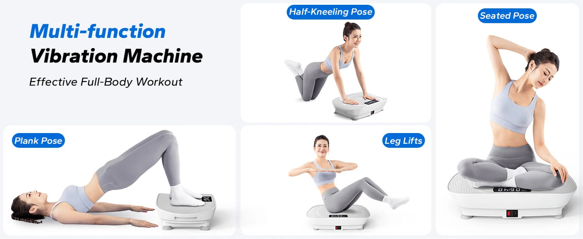 Vibration Plate Exercise Machine Whole Body Workout Platform