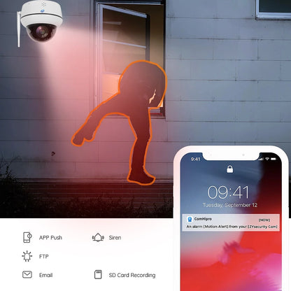 5MP IP Dome Camera Two-Way Talk 32GB
