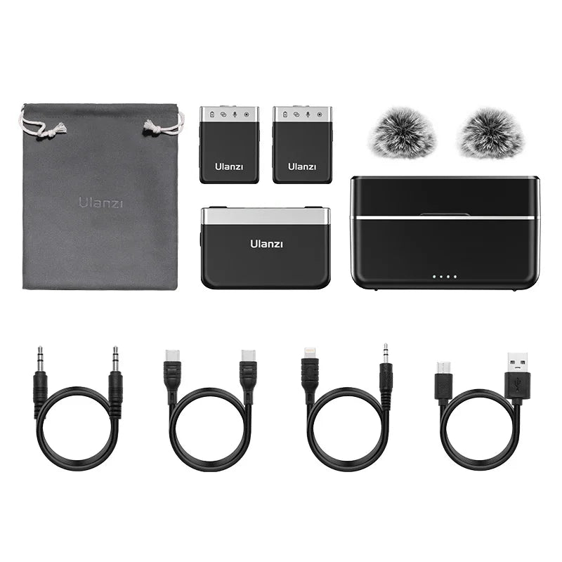 2.4G Wireless Stereo Microphone Dual Channel 100m Range