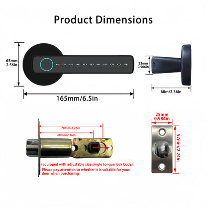 Smart Fingerprint Door Lock with Keypad and App Control