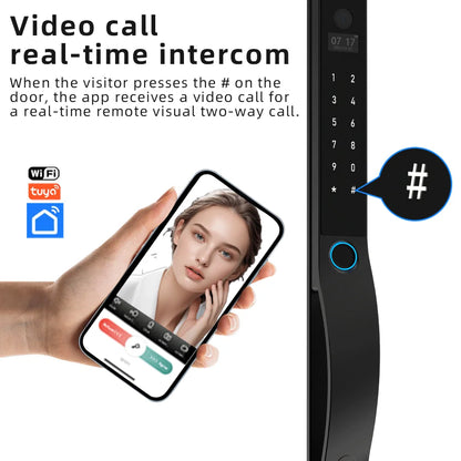 WiFi Digital Lock with Video Call Unlock Feature